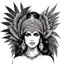 aztec princess tattoo design idea