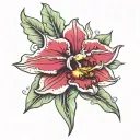 cattleya orchid tattoo design idea