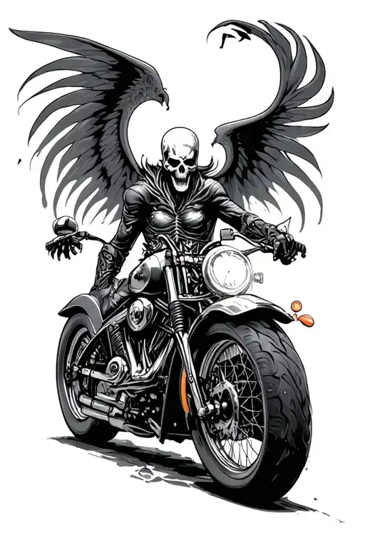 ghost rider tattoo design idea