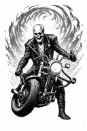 ghost rider tattoo design idea
