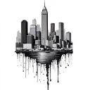 Philly Skyline tattoo design idea