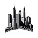 Philly Skyline tattoo design idea