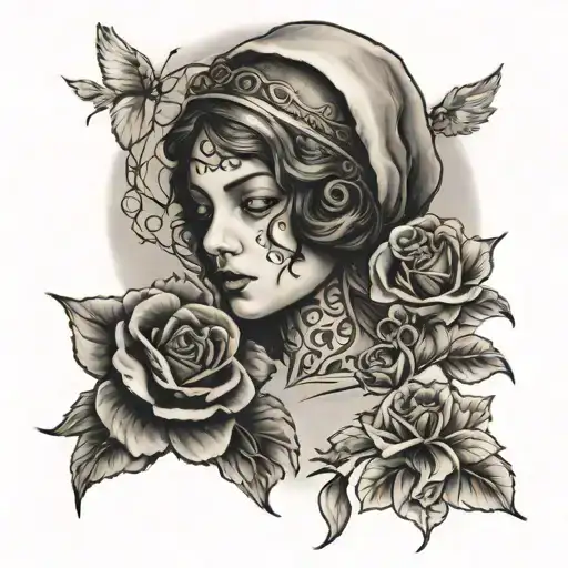 memorial for sister  tattoo design idea