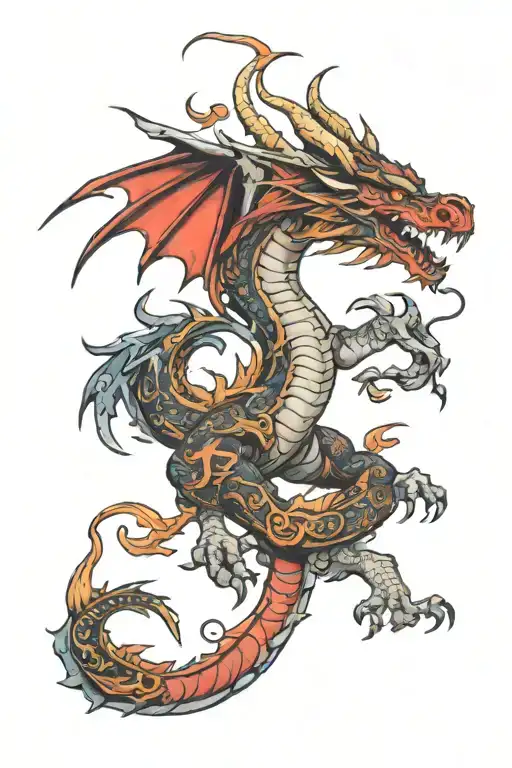 World of warcraft dragon tattoo design idea