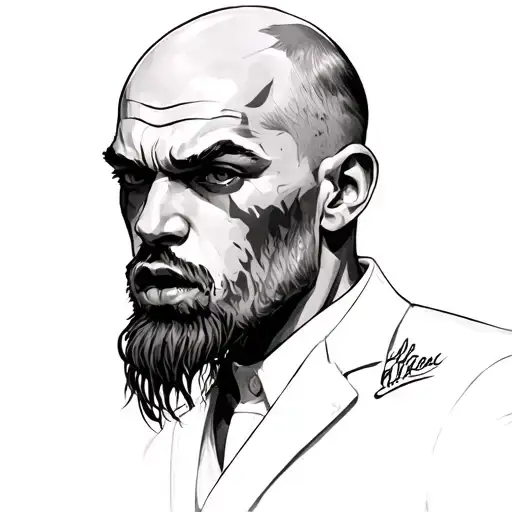 Leon with bite tattoo design idea