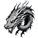 Dragon Wrapped Around Arm tattoo design idea