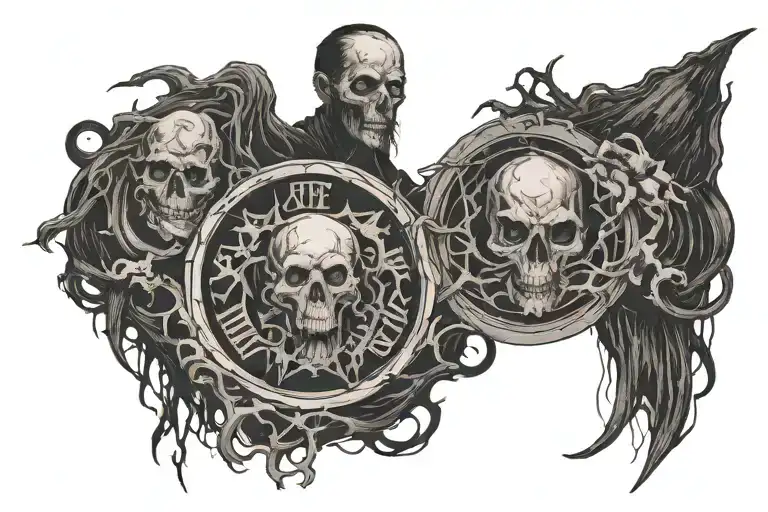 Circle tattoo design idea