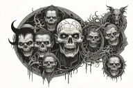 Circle tattoo design idea