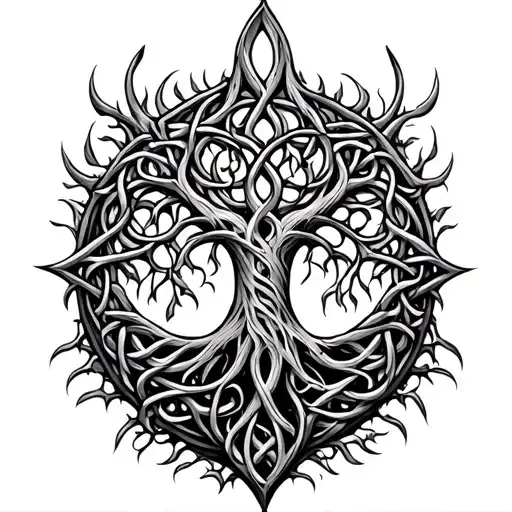 Celtic Tree Of Life tattoo design idea