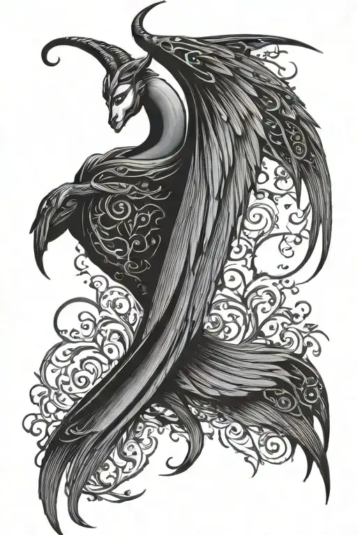 maleficent wings    tattoo design idea