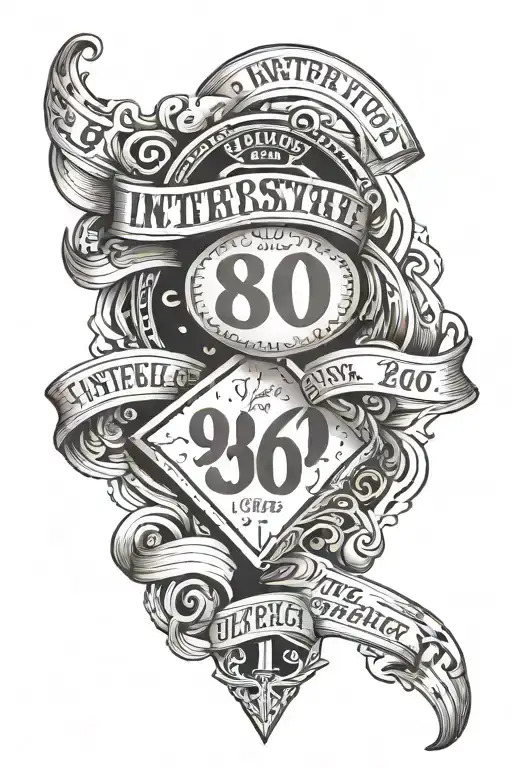risk rich tattoo sleeve with interstate 80 sign  tattoo design idea