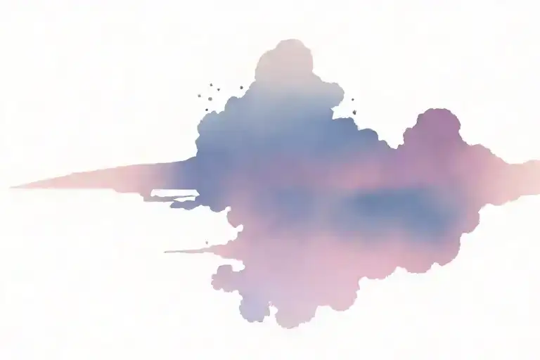 pink sky tattoo design idea