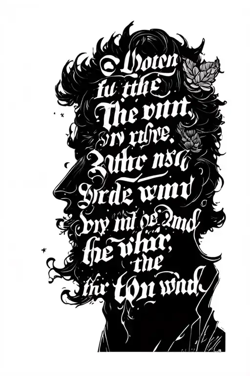 Zach Bryan song lyrics forming tattoo design idea
