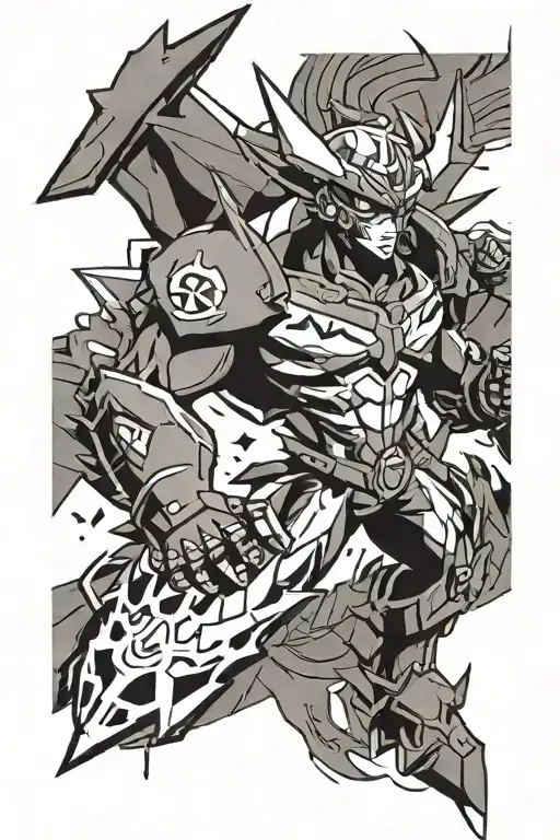 anime gurren lagann tattoo design idea