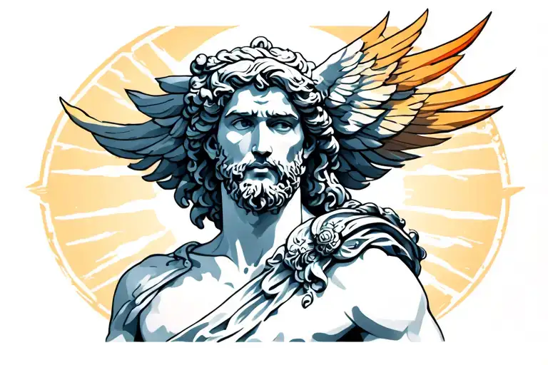 atlas greek god tattoo design idea