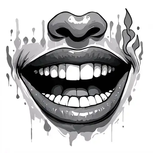 And Yet I Smile tattoo design idea