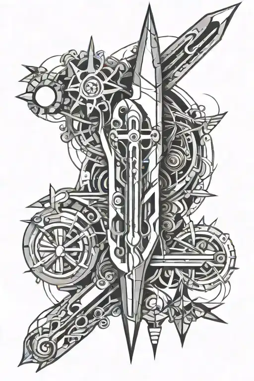 Surgical scalpel tattoo design idea