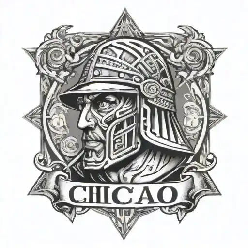 chicago, warrior, life, catholic tattoo design idea