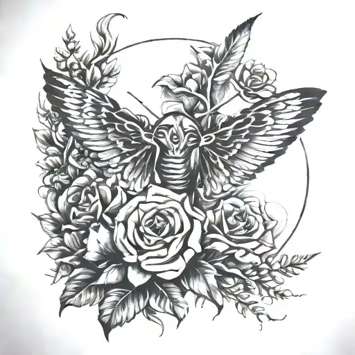 perseverance and life tattoo design idea