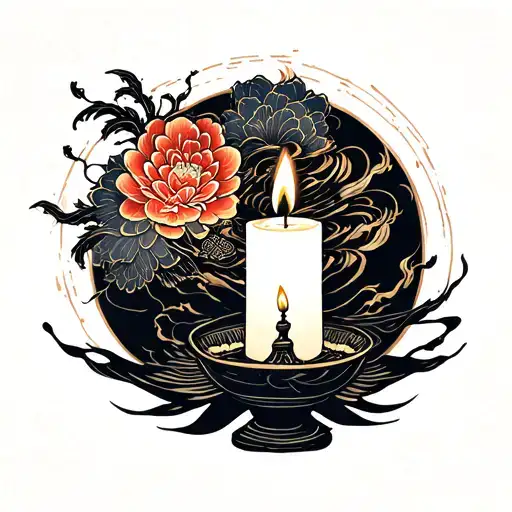 Raise a candle instead of cursing the darkness tattoo design idea