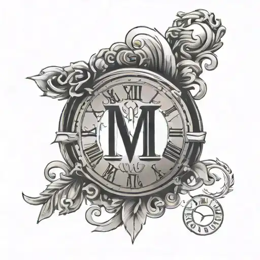 1987 Roman Numerals tattoo design idea