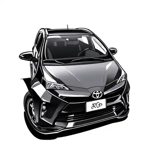 Toyota Prius tattoo design idea