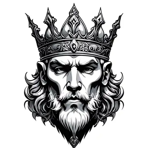 king - 18 rcbian tattoo design idea