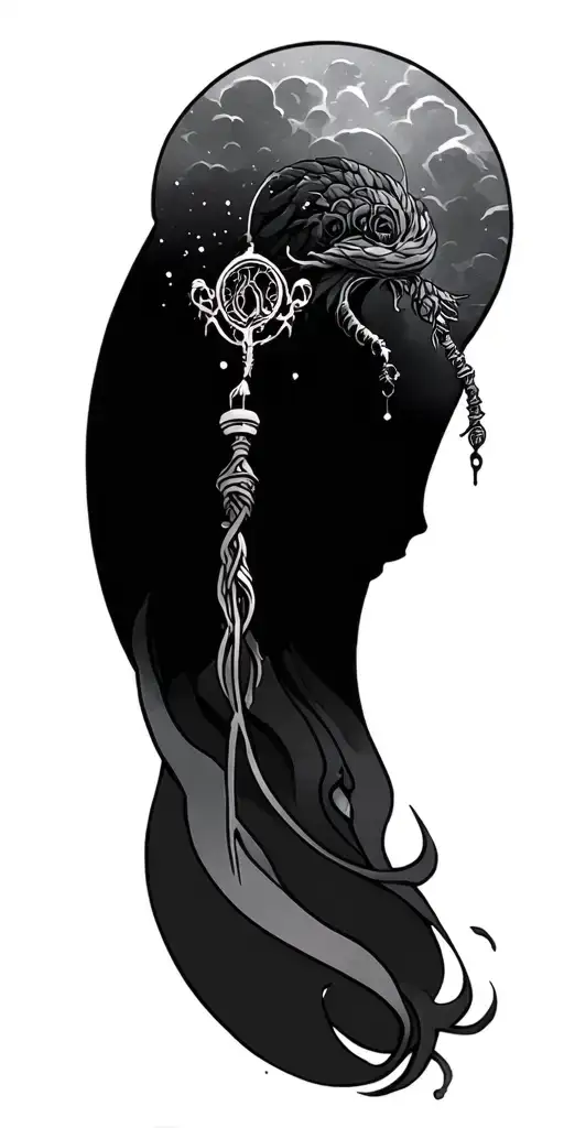 Aquarius tattoo design idea