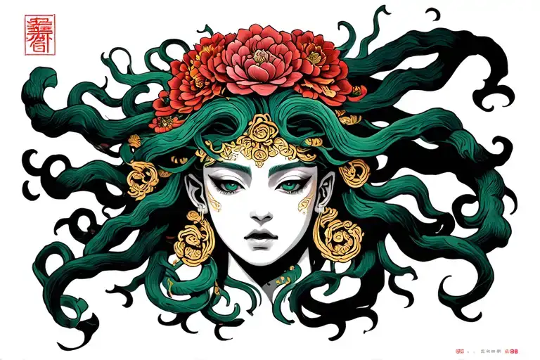 Medusa tattoo design idea