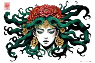 Medusa tattoo design idea