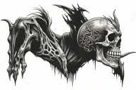 from death to life tattoo design idea