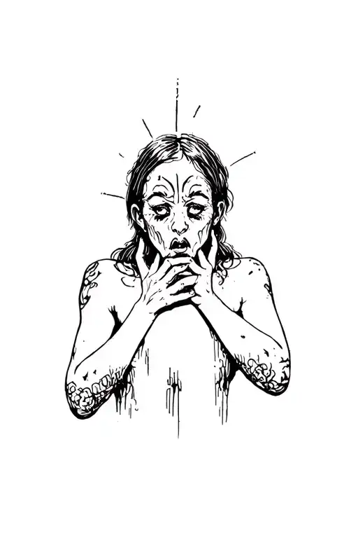 Anxiety tattoo design idea