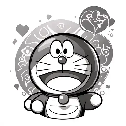 Doraemon tattoo design idea