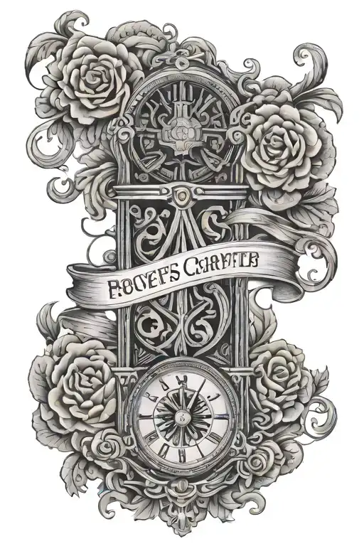 Proverbs chapter 17 verse 1 in Roman numerals forarm half sleeve tattoo design idea