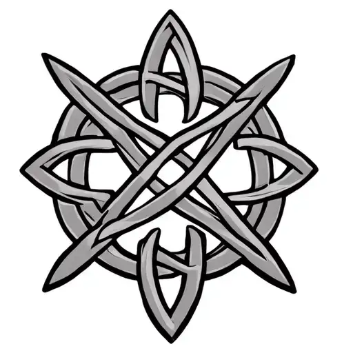 4 points celtic fathers knot tattoo design idea