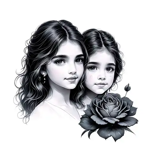 3 Siblings tattoo design idea