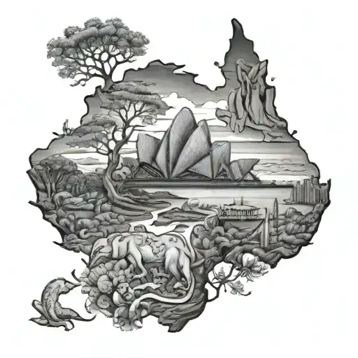 australia tattoo design idea