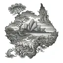 australia tattoo design idea