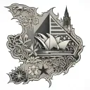 australia tattoo design idea