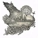 australia tattoo design idea