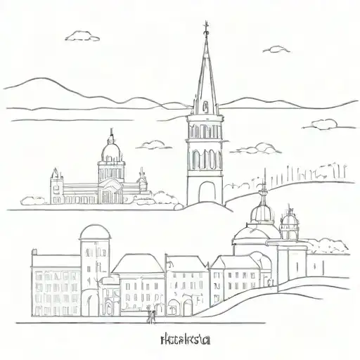 I want a tattoo with associations about the city of Kharkiv (this is Ukraine). tattoo design idea