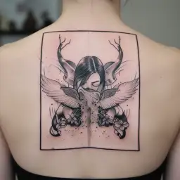 a nice tattoo for Biceps muscle like wings tattoo design idea