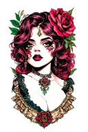 sissy garter tattoo design idea