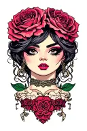 sissy garter tattoo design idea