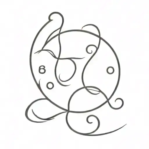 222 numbers tattoo design idea