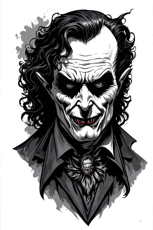 Dracula tattoo design idea