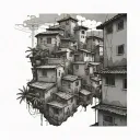 favelas tattoo design idea