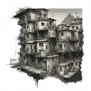 favelas tattoo design idea