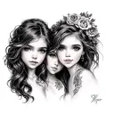 3 Daughters tattoo design idea