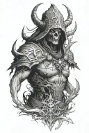 Diablo 4 necromancer tattoo design idea